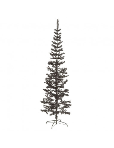 Albero di Natale Sottile Nero 180 cm