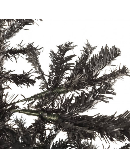 Albero di Natale Sottile Nero 180 cm
