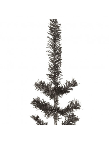 Albero di Natale Sottile Nero 210 cm