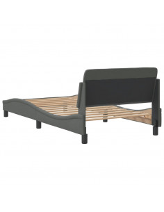 Giroletto con Testiera Grigio Scuro in Tessuto