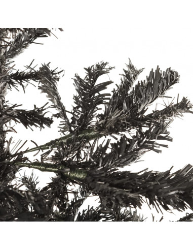 Albero di Natale Sottile Nero 210 cm