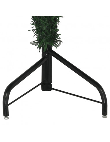 Albero di Natale Artificiale ad Angolo con Supporto Verde 150 cm PVC
