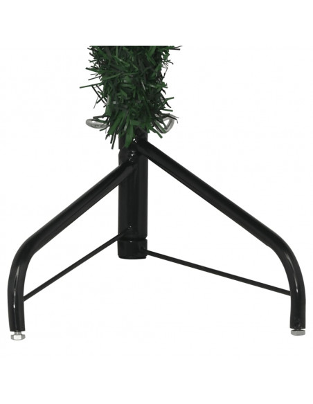 Albero di Natale Artificiale ad Angolo con Supporto Verde 150 cm PVC