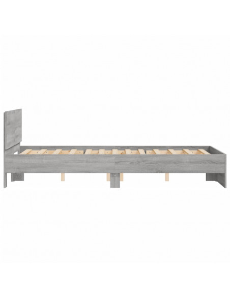 Giroletto con Testiera Grigio Sonoma 120x190 cm