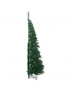 Albero di Natale per Angolo con Supporto Verde 240 cm in PVC 2