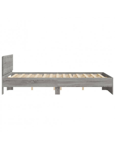 Giroletto con Testiera Grigio Sonoma 140x190 cm