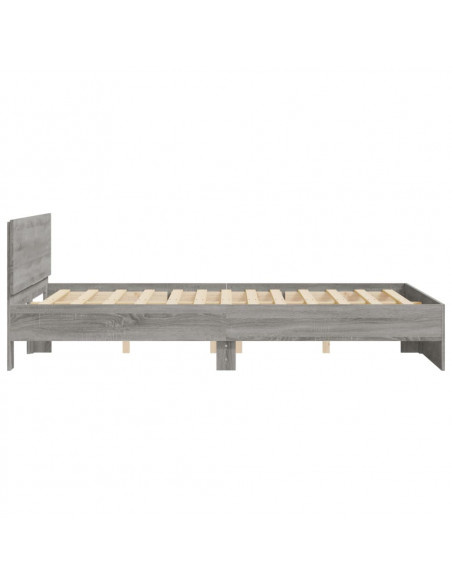Giroletto con Testiera Grigio Sonoma 150x200 cm