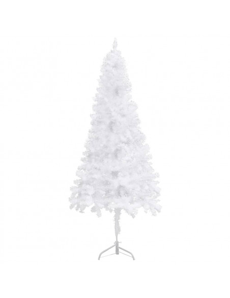Albero di Natale Artificiale ad Angolo Bianco 210 cm PVC