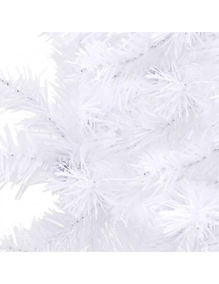 Albero di Natale Artificiale ad Angolo Bianco 210 cm PVC