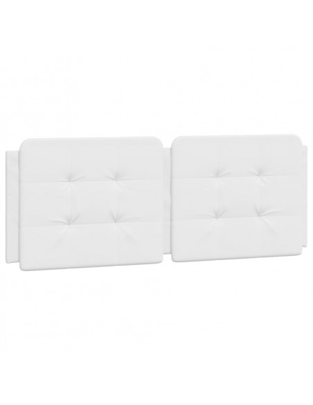 Giroletto con Testiera Bianco 140x200 cm in Similpelle