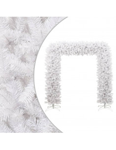 Albero di Natale ad Arco Bianco 240 cm 2