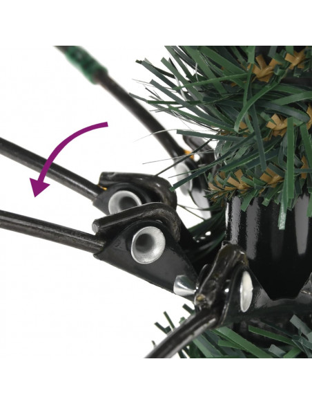 Albero di Natale Artificiale con Base Verde 150 cm PVC