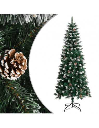 Albero di Natale Artificiale con Base Verde 180 cm PVC