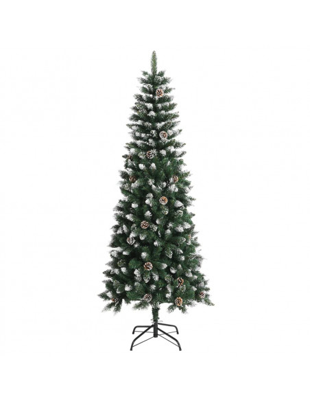 Albero di Natale Artificiale con Base Verde 210 cm PVC