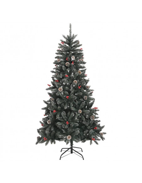 Albero di Natale Artificiale con Base Verde 180 cm PVC