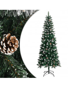 Albero di Natale Artificiale con Base Verde 240 cm PVC 2