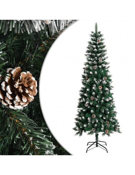 Albero di Natale Artificiale con Base Verde 240 cm PVC