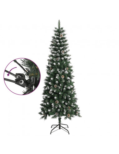 Albero di Natale Artificiale con Base Verde 240 cm PVC