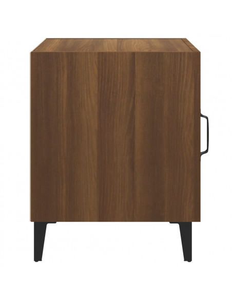 Comodino Rovere Marrone in Legno Multistrato