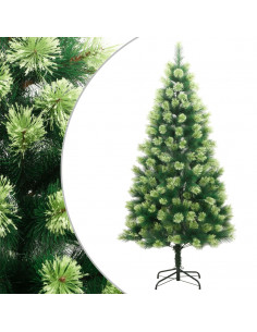 Albero di Natale Artificiale Incernierato con Base 240 cm 2