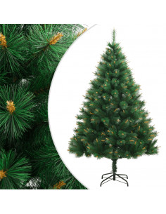 Albero di Natale Artificiale Incernierato con Base 240 cm 2