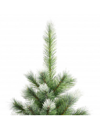 Albero Natale Artificiale Incernierato con Neve Fioccata 180 cm