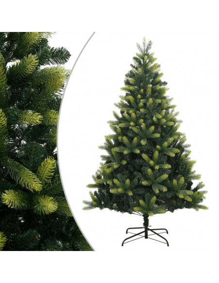 Albero di Natale Artificiale Incernierato con Base 150 cm