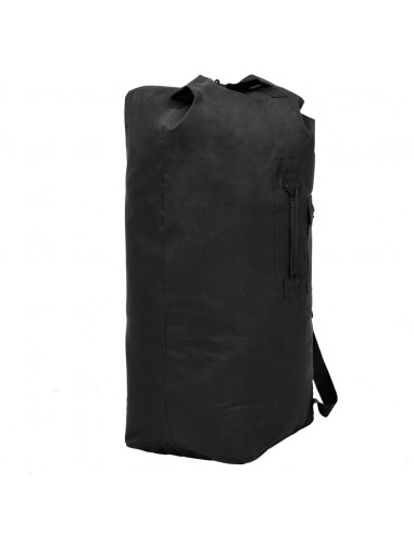 Borsone da Viaggio in Stile Militare 85 L Nero