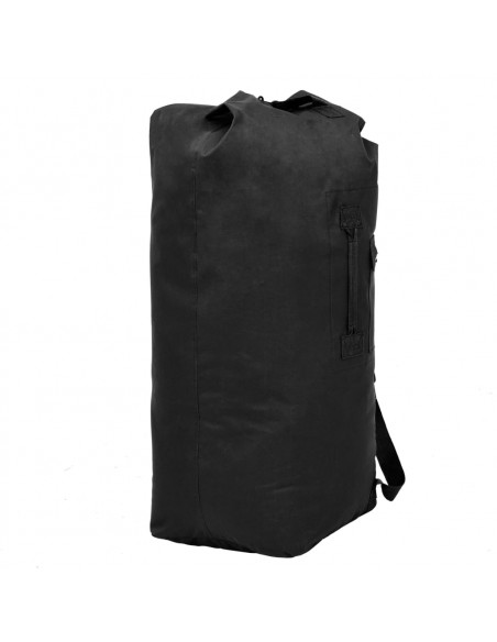 Borsone da Viaggio in Stile Militare 85 L Nero