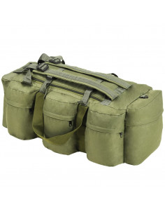 Borsone da Viaggio Stile Militare 3 in 1 90 L Verde Oliva 2