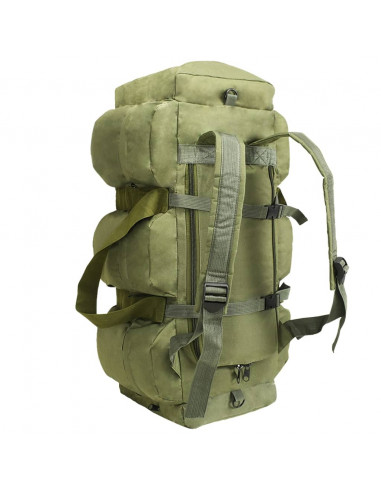 Borsone da Viaggio Stile Militare 3 in 1 90 L Verde Oliva