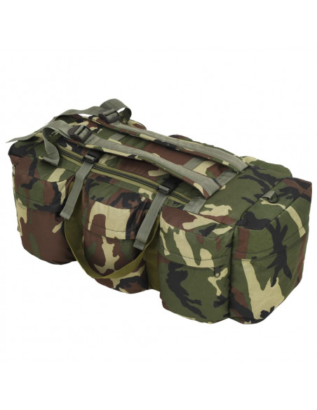 Borsone da Viaggio Stile Militare 3 in 1 90 L Mimetico