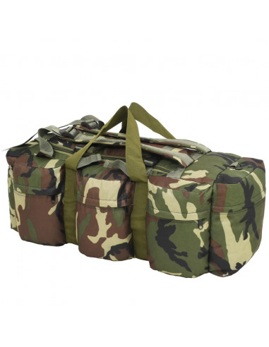 Borsone da Viaggio Stile Militare 3 in 1 90 L Mimetico