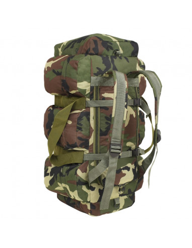 Borsone da Viaggio Stile Militare 3 in 1 90 L Mimetico
