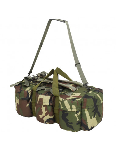 Borsone da Viaggio Stile Militare 3 in 1 90 L Mimetico