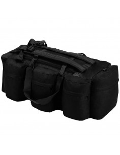 Borsone da Viaggio Stile Militare 3 in 1 90 L Nero 2