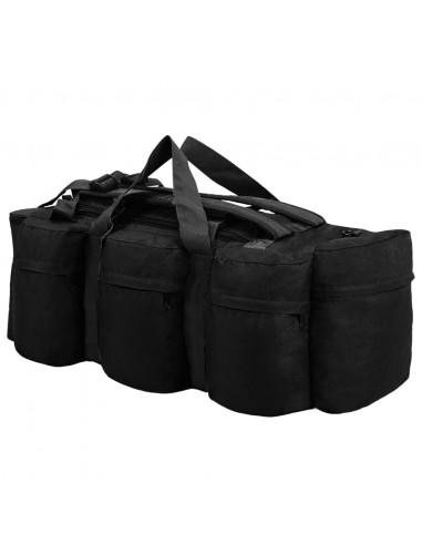Borsone da Viaggio Stile Militare 3 in 1 90 L Nero