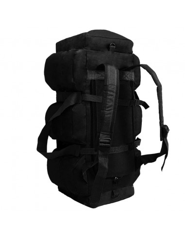 Borsone da Viaggio Stile Militare 3 in 1 90 L Nero