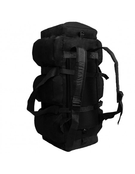 Borsone da Viaggio Stile Militare 3 in 1 90 L Nero