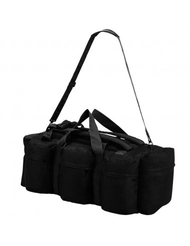 Borsone da Viaggio Stile Militare 3 in 1 90 L Nero