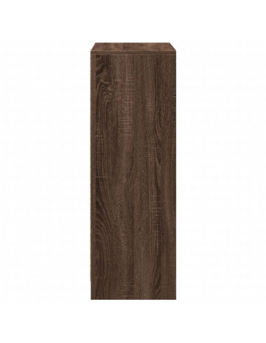 Credenza con LED Rovere Marrone 72x34x100 cm Legno Multistrato