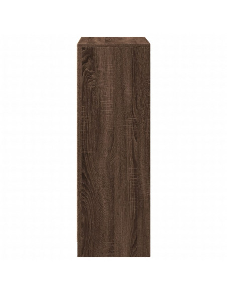 Credenza con LED Rovere Marrone 72x34x100 cm Legno Multistrato