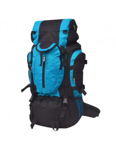 Zaino da Escursioni XXL 75 L Nero e Blu
