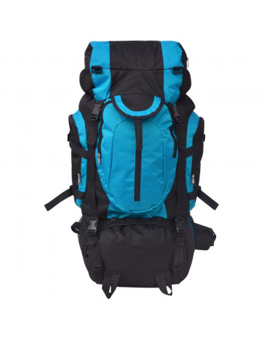 Zaino da Escursioni XXL 75 L Nero e Blu