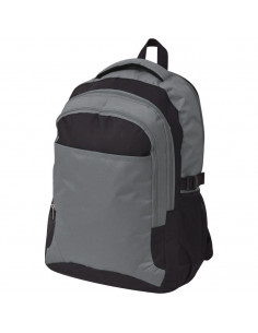 Zaino da Scuola 40 L Nero e Grigio 2