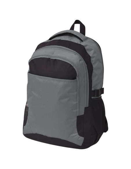 Zaino da Scuola 40 L Nero e Grigio