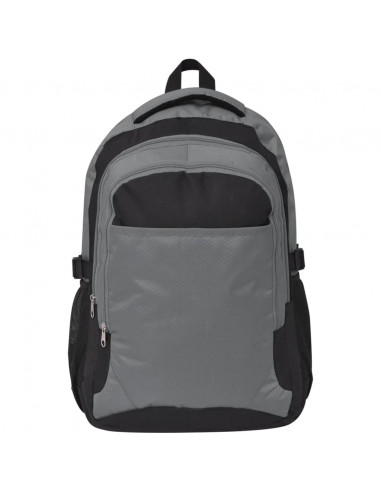 Zaino da Scuola 40 L Nero e Grigio