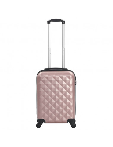 Trolley a Custodia Rigida Oro Rosa ABS