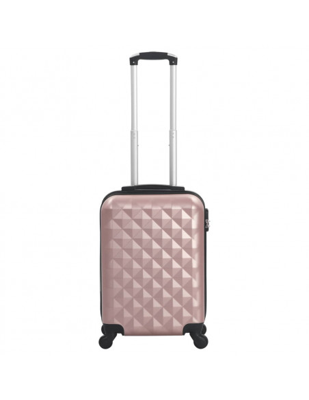 Trolley a Custodia Rigida Oro Rosa ABS
