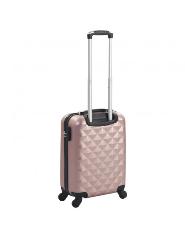 Trolley a Custodia Rigida Oro Rosa ABS